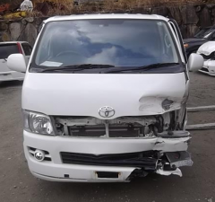 van accident damaged