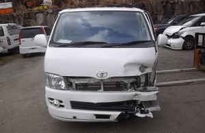 van accident damaged